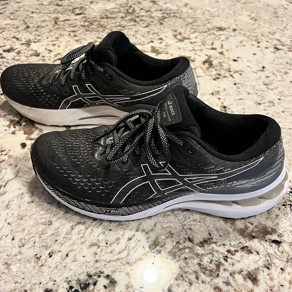 ASICS Black and White Athletic Sneakers